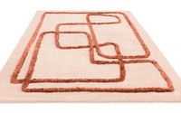 Matrix 96 Infinity Copper Thick Wool Floor Rug
