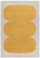 Canvas Sculpt Yellow Sculpted Modern Wool Rug