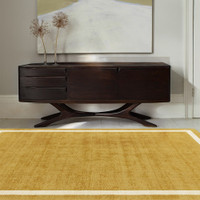 Albi Ochre Pure Wool Plain Rug