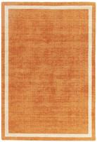 Albi Orange Pure Wool Plain Rug