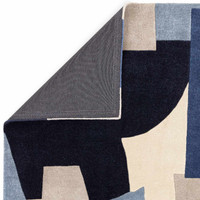Romy 11 Element Blue Eco Friendly Modern Rug