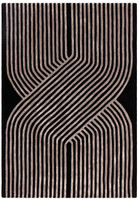 Matrix 98 Solstice Gunmetal Rug Silky Lines Viscose Wool