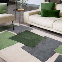 Romy 12 Papercut Green Eco Friendly Modern Rug