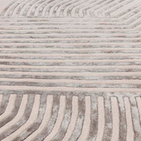 Matrix 99 Solstice Ivory Rug Silky Lines Viscose Wool