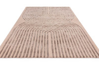 Matrix 99 Solstice Ivory Rug Silky Lines Viscose Wool