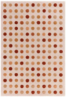 Dotty Earthy Thick Wool Indian Rug