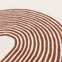 Matrix 85 Arches Amber Ivory Stylish Thick Wool Rug