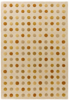 Dotty Gold Thick Wool Indian Rug