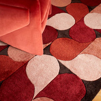 Romy 14 Jive Red Eco Friendly Modern Rug
