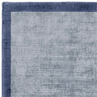 Blade Border Handwoven Rug Airforce Navy 06