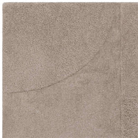 Tova Plain Moleskin Rug Thick Carved Finish