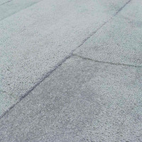 Tova Plain Light Blue Rug Thick Carved Finish
