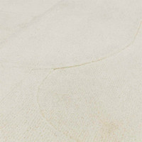 Tova Plain Ivory Rug Thick Carved Finish