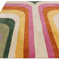 Romy 01 Retro Pink Eco Friendly Modern Rug