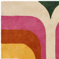 Romy 01 Retro Pink Eco Friendly Modern Rug