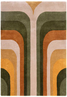Romy 02 Retro Green Eco Friendly Modern Rug