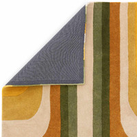 Romy 02 Retro Green Eco Friendly Modern Rug
