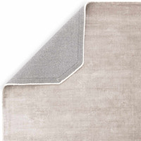 Gleam Silver Silky Viscose Pile Floor Rug