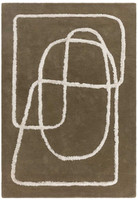 Matrix 93 Infinity Sage Thick Wool Floor Rug