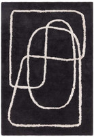 Matrix 94 Infinity Charcoal Thick Wool Floor Rug