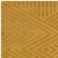 Hague Ochre Thick Woolen Rug Hand Tufted