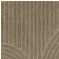 Hague Sage Thick Woolen Rug Hand Tufted