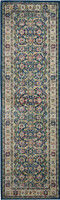 Traditional Ankara Global ANR13 Navy Multi Rug Runner