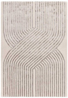 On Sale Matrix 99 Solstice Ivory Rug Silky Lines Viscose Wool 120x170cm