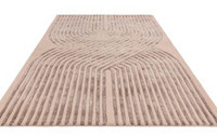 On Sale Matrix 99 Solstice Ivory Rug Silky Lines Viscose Wool 120x170cm