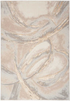 Brush Strokes Rug 01 Metallic Beige Grey