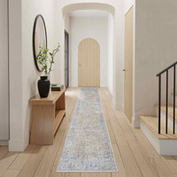 Elegant Heirlooms Thin Vintage Rug ELH01 Grey Gold