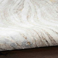 Glitz GLZ22 Grey Gold Metallic Marble Rug