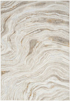 Glitz GLZ22 Grey Gold Metallic Marble Rug