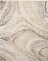 Brush Strokes Rug 03 Metallic Cream Grey