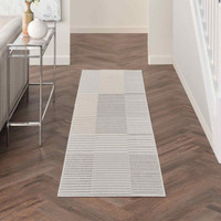 Brush Strokes Rug 04 Metallic Silver Grey