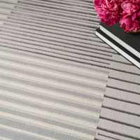 Brush Strokes Rug 04 Metallic Silver Grey