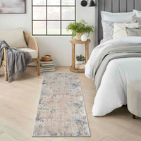 Contemporary Rug Abstract Hues Beige Grey