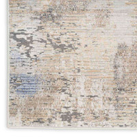 Contemporary Rug Abstract Hues Beige Grey