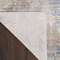 Contemporary Rug Abstract Hues Grey Blue