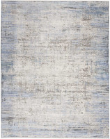 Contemporary Rug Abstract Hues Blue Grey