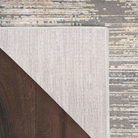 Contemporary Rug Abstract Hues Grey Gold