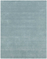 Alessa Plain Blue Handmade Wool Rug