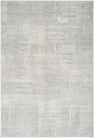 Glitz GLZ09 Silver Grey Abstract Patchwork Rug