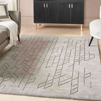 Alessa Plain Grey Handmade Wool Rug