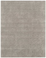 Alessa Plain Grey Handmade Wool Rug
