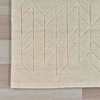 Alessa Plain Ivory Handmade Wool Rug