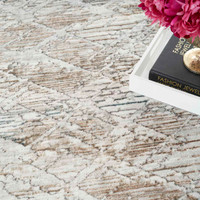 Glitz GLZ11 Grey Multi Metallic Statement Rug