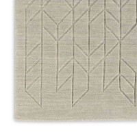 Alessa Plain Light Sage Handmade Wool Rug