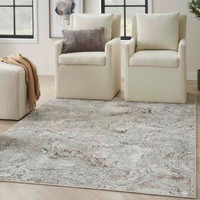 Glitz GLZ20 Grey Multi Metallic Marble Rug