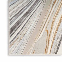 Glitz GLZ21 Grey Gold Metallic Marble Rug